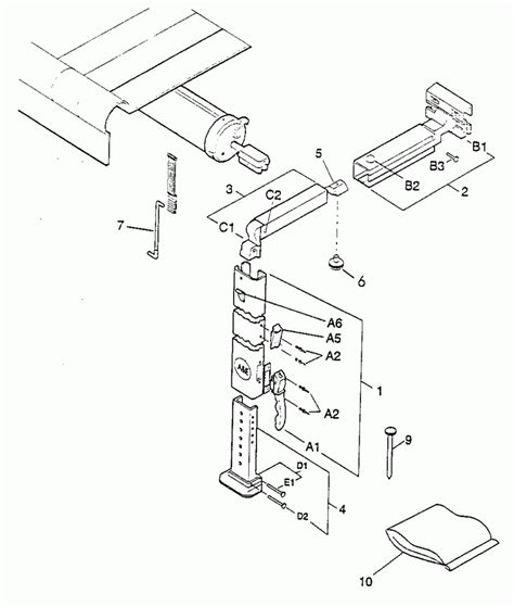 replacement dometic rv awning parts diagram heat exchanger spare parts