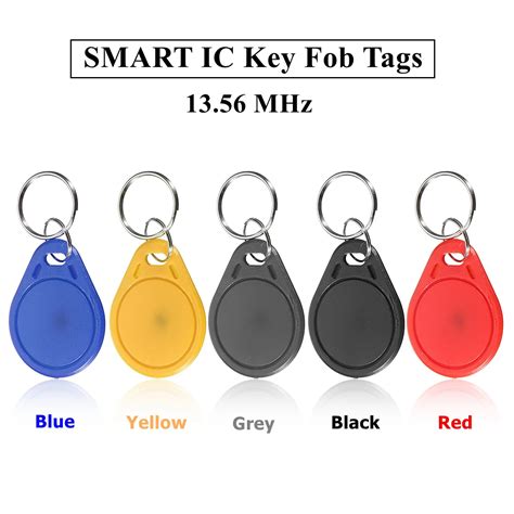 pcs mhz rfidk iso ic key fobs tags keychain card access control set  access control