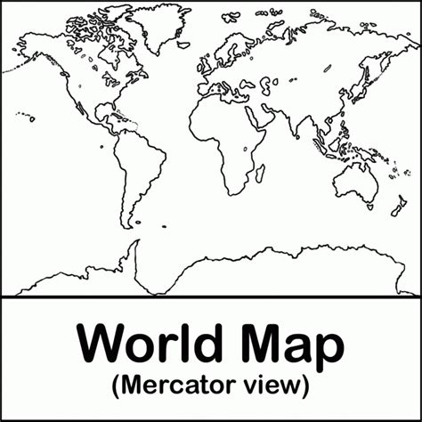 map   world coloring page  kids coloring home