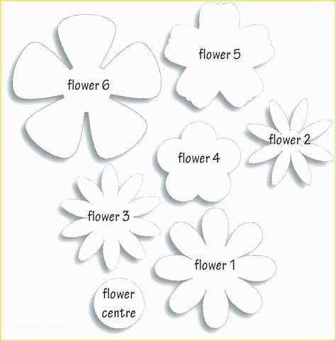 petal flower template  printable heritagechristiancollege