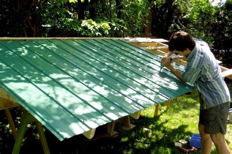 building  shed metal roofing