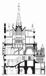 Guell Gaudi Palace Plan Barcelona Main Adjunct Altar Notice Central Final Space Right sketch template