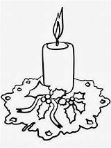 Candele Natale Candela Kerze Kerzen Velas Colorare Ausmalen Disegno Candles Geburtstagskerze Malvorlagencr sketch template