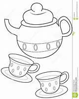 Teacup Tazza Tasse Thé Coloration Coloritura Theekopje Kleurende Teapot Getcolorings Vache Mignonne Animaux Beker Rajz Sablonok Mad sketch template