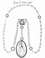 Divine Mercy Chaplet Coloring Catholic Kids Sunday Crafts Sheet Pages Scribd Sheets sketch template