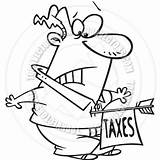 Taxes Clipart Clipground Tax Hit Cartoon Line sketch template