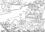 Coloring Pages Jungle African Template sketch template