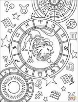 Coloring Zodiac Pages Signs Horoscope Sign Leo Drawing Astrology Printable Color Taurus Getdrawings Book Getcolorings Colorings Tags sketch template