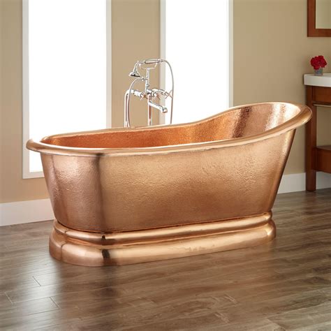 copper bathtubs turning  bathroom   antique paradise