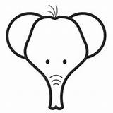 Face Elephant Coloring Pages Surfnetkids sketch template