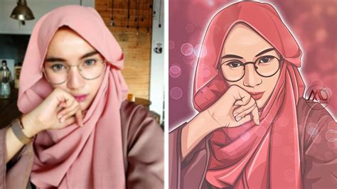 Download Video Cartoon Hijab Wanita Cantik Time Lapse