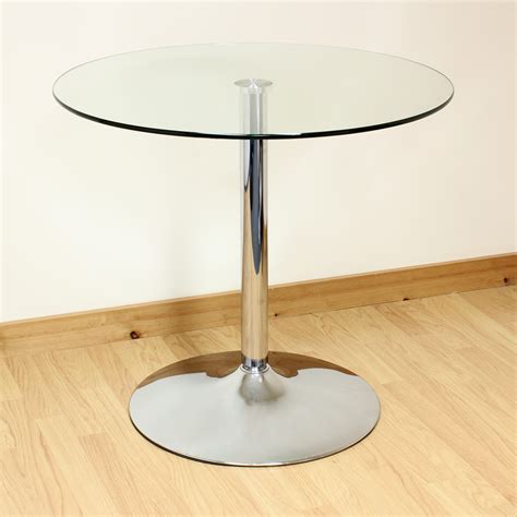 Kitchen Table Glass Round Round Glass Dining Table 42 Inches