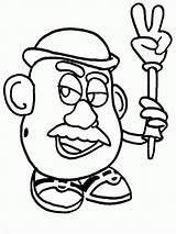 Potato Head Mr Coloring Pages Printable Clipart Color Printables Vector Template Cartoon Cartoons Kids Popular Getcolorings Library Coloringhome sketch template