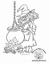 Witch Halloween Coloring Hat Pages Getcolorings Color sketch template