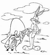 Bugs Bunny Sam Yosemite Coloring Drawings Pages sketch template