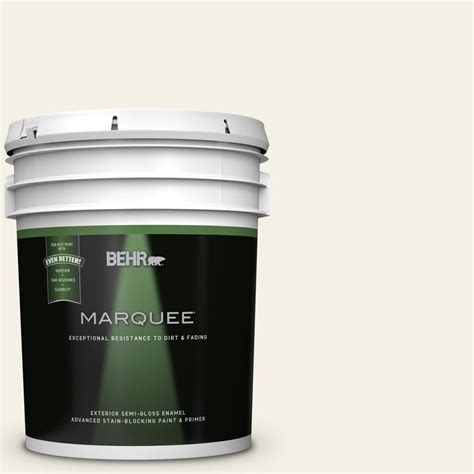 behr marquee  gal bwc  simply white semi gloss enamel exterior paint   home depot