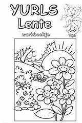 Coloriage Werkboekje Saisons Imprimer Groep Lente Arbres Paysage Printemps Werkboekjes Bestandstype Digibord sketch template