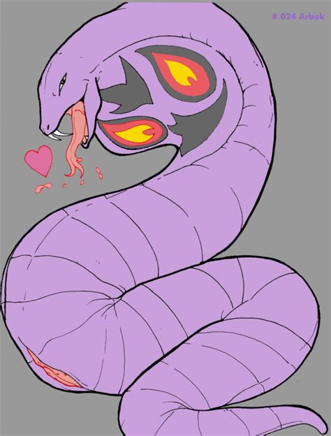 rule 34 arbok color female female only feral nude pokemon side view