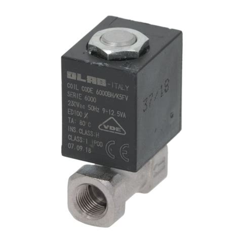 solenoid  bsp ff base  va vac olab  espresso machine company