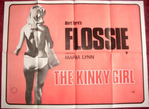 Cinema Poster Flossie Aka Swedish Sex Kitten 1974 Maria Lynn Marie