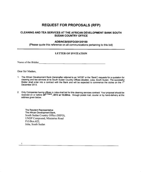 proposal template sample proposal letter  cleaning services cleaning