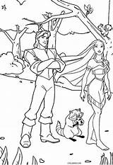 Pocahontas Coloring Pages Smith John Jhon Printable Cool2bkids Kids Getcolorings Color sketch template