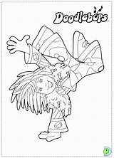Doodlebops Coloring Pages Dinokids Popular Close sketch template