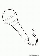 Colorear Microfonos Microfono Microphone Sweetclipart sketch template