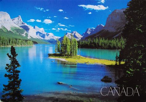 postcard collection canada canadian rocky mountain parks
