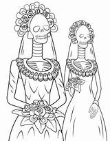 Catrinas Calaveras Mexicanas Muertos Catrinas10 Skelett Esqueleto Animadas Recortar Calavera Habla Siempre Calla Ninos sketch template