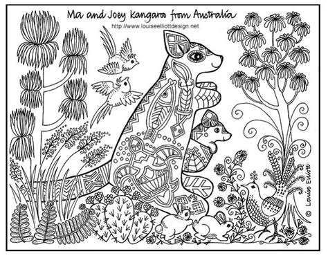 australian animals colouring pages ideas drawforkid