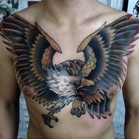 80 Eagle Chest Tattoo Designs For Men Manly Ink Ideas Tattoo Designs