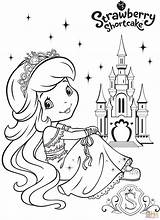 Strawberry Shortcake Coloring Pages Princess Castle Printable Friends Berrykins Colouring Mermaid Berry Color Girls Activity Drawing Bitty Print Skip Main sketch template