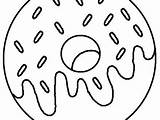 Donut Coloring Drawing Pages Line Color Getcolorings Doughnut Getdrawings sketch template
