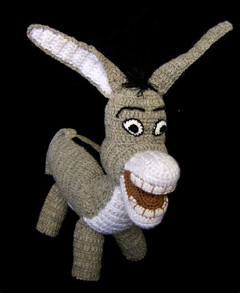 crochet donkey   etsy crochet knit crafts knitted toys
