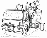 Garbage Truck Coloring Pages Kids Rubbish Printable Colouring Trash Trucks Color Print Drawing Book Crafts Sheets Recycle Printables Getcolorings Colori sketch template