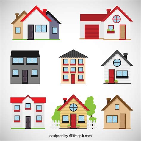 premium vector houses collection