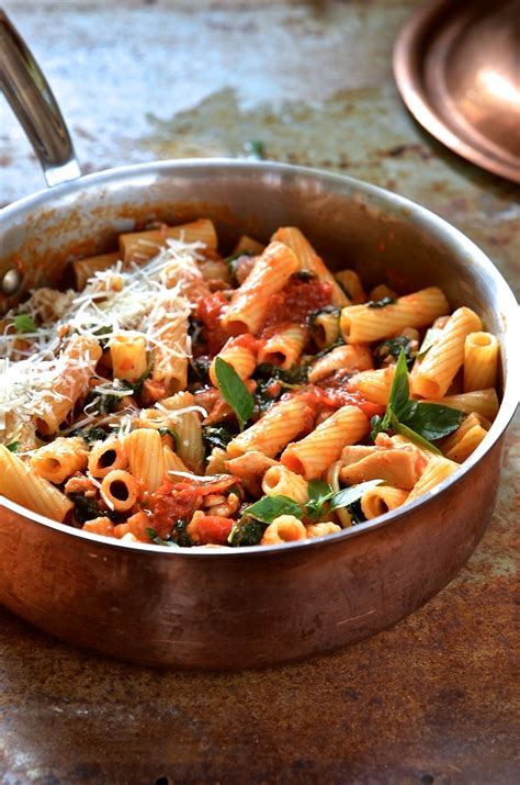 minute chicken  spinach pasta easy pasta recipes