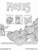 Moses Exodus sketch template