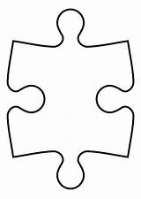 Puzzleteil Malvorlage Puzzle Autism Ausmalbilder Puzzelstuk Große sketch template