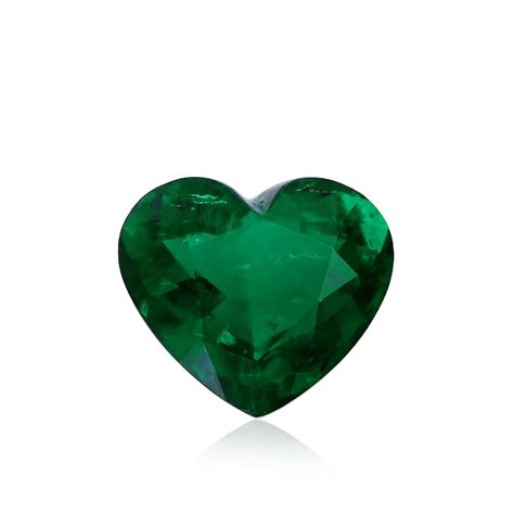 5 44 carat green colombian emerald heart shape minor gubelin sku 284694