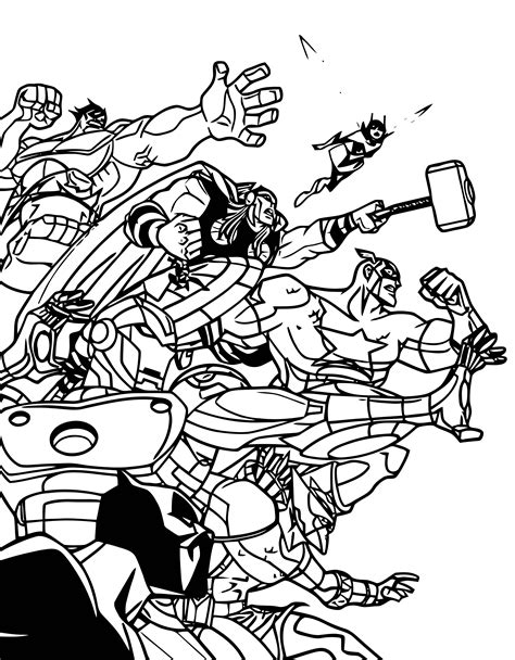 avengers coloring page  wecoloringpagecom