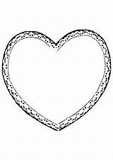 Coeur Printcoloringpages Corazones sketch template