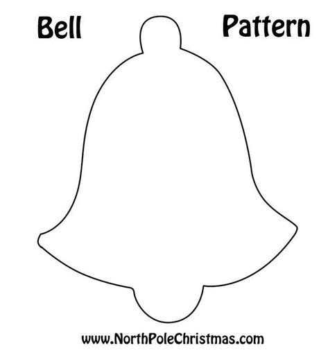 images  christmas bell template printable christmas ornament