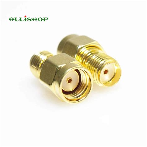 allishop rf sma connector sma female  rp sma male plug connectors adapter gold plated straight