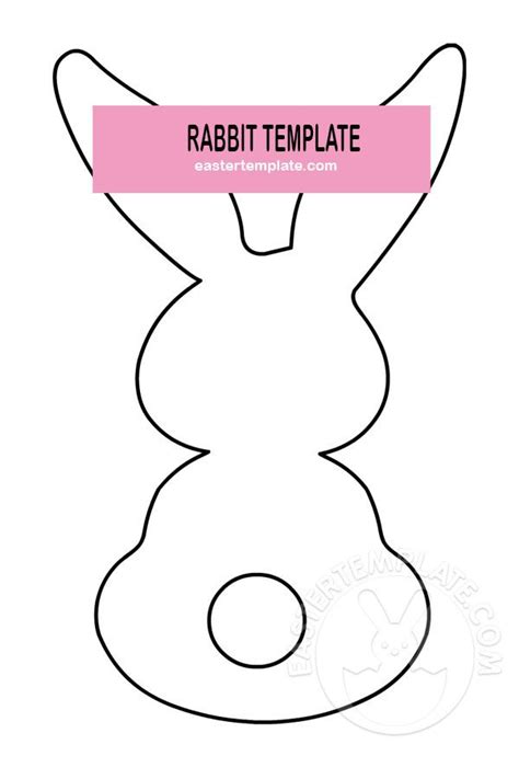 rabbit template  decorations easter template