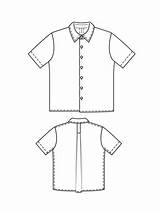 Shirt Hawaiian Drawing Getdrawings sketch template