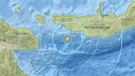 Papua New Guinea 5 7 Magnitude Earthquake Hits Off Coast Au