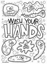Coloring Wash Germ Germs Preschoolers Fairy Doodles Teacherspayteachers Aprendemos Juntos sketch template