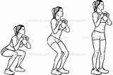 Kettlebell Workoutlabs Exercise Squats sketch template